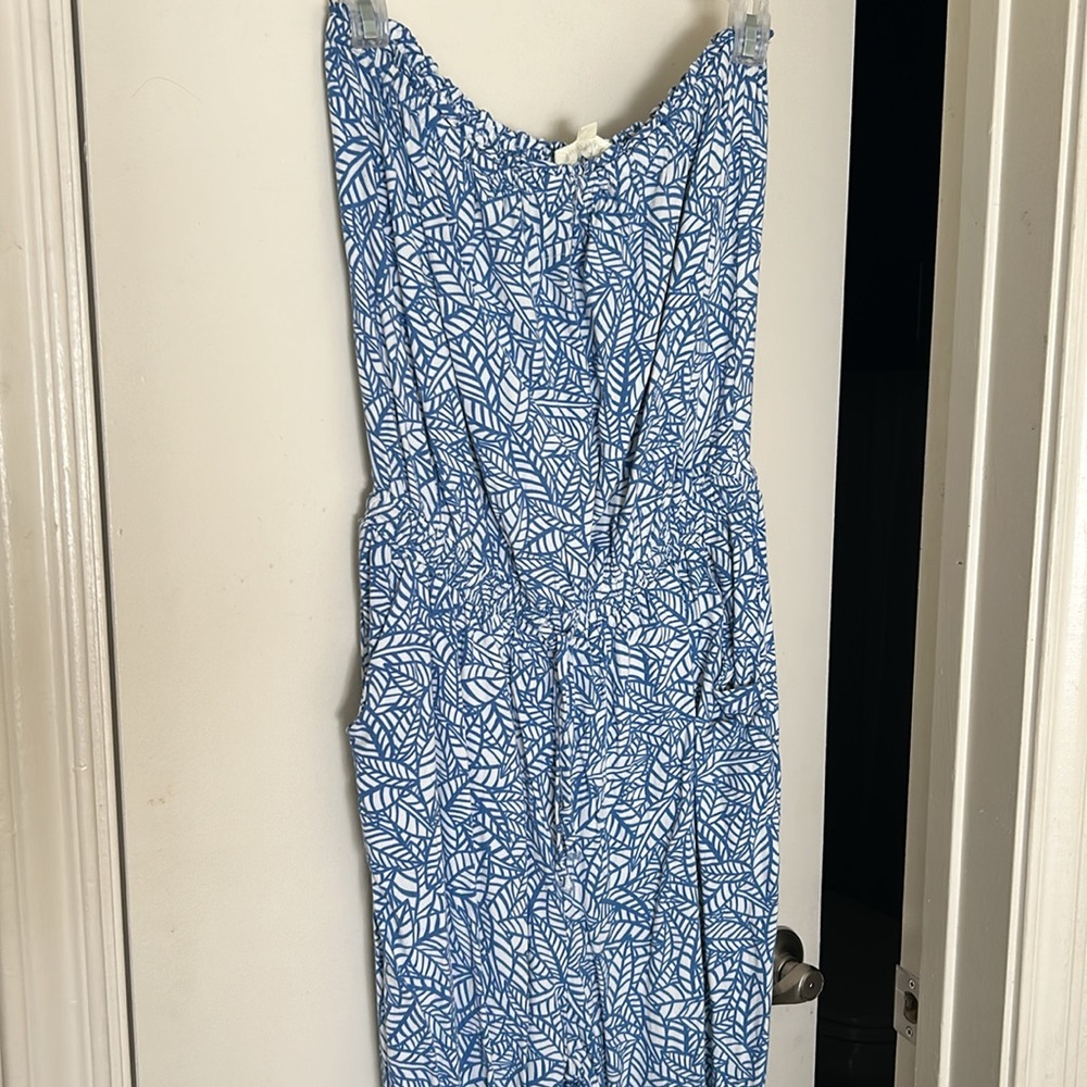 Strapless Pattern Jumpsuit - image 2